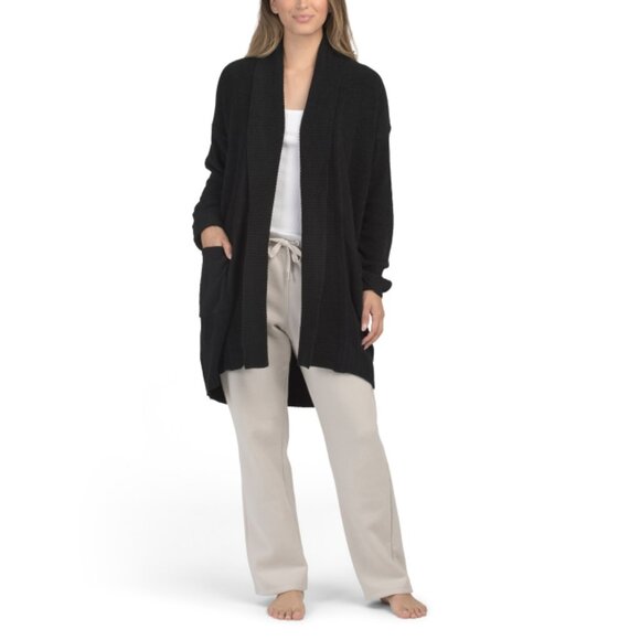 N NATORI Black Aura Solid Cozy Cardigan - Picture 1 of 2